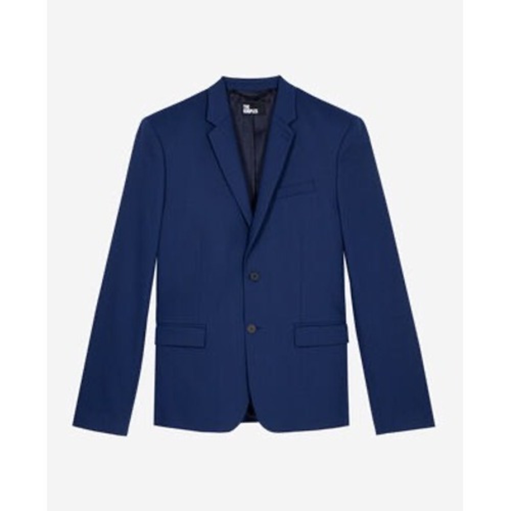 The Kooples NEW Suit Jacket‎ Guabo Weft Blue Size FR 52/US 42 MSRP $580